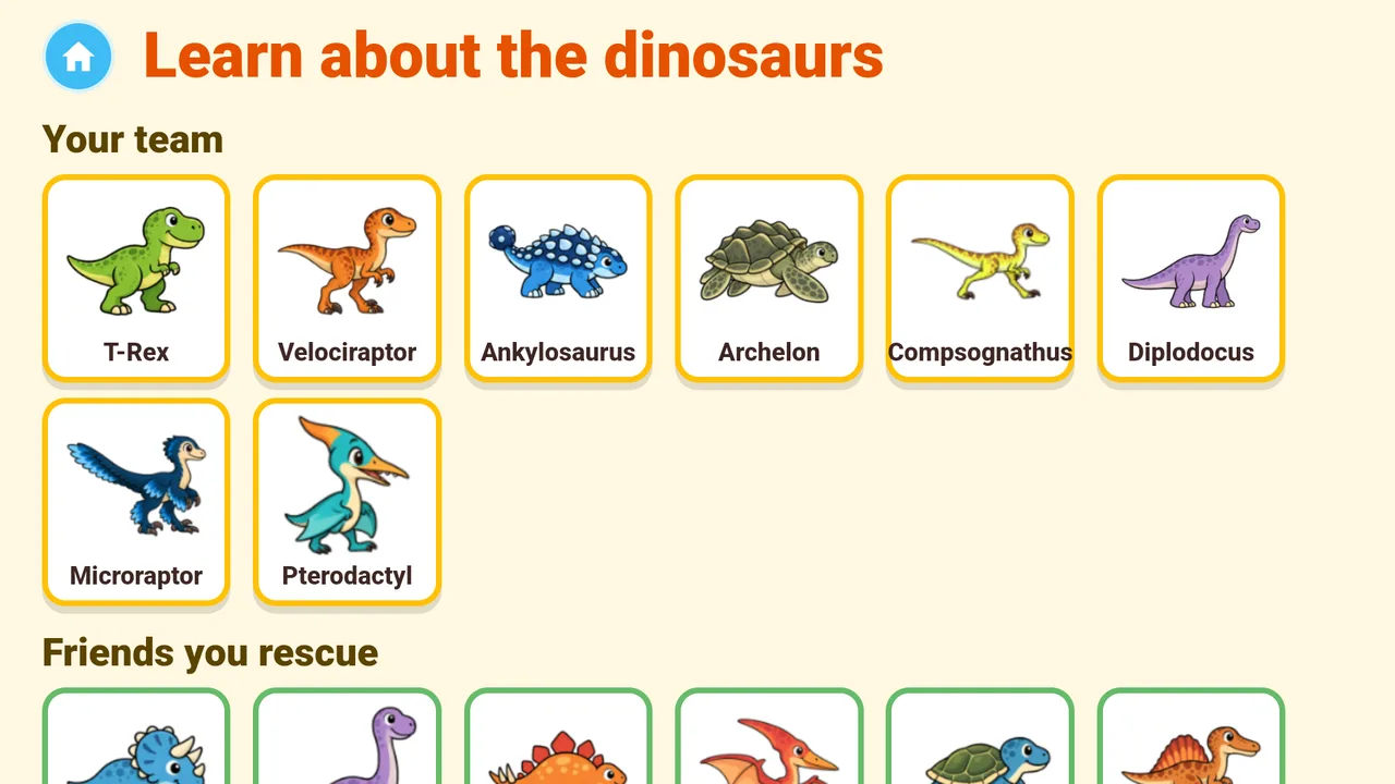 The Learn about the dinosaurs gallery