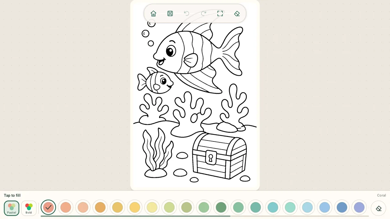 A picture in outline, before colouring